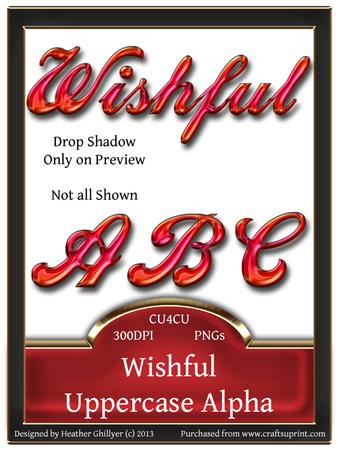 Wishful Uppercase Alphabet