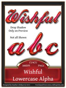 Wishful Lowercase Alphabet