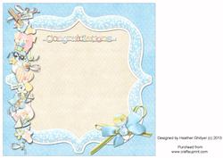8x8 New Baby Boy Insert
