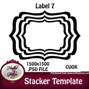 Stacker/pyramage Template - Label 7