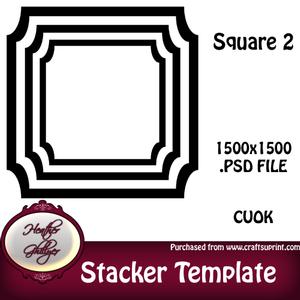 Stacker/pyramage Template - Square 2