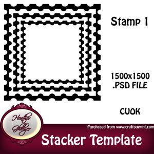 Stacker/pyramage Template - Stamp 1