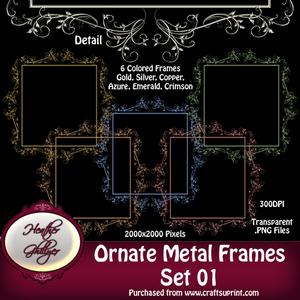 Ornate Metal Frames Set 01