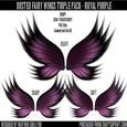 Dr00006 Dusted Fairy Wings Triple Pack - Royal Purple