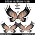 Dr00007 Dusted Fairy Wings Triple Pack - Pale Blush