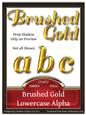 Brushed Gold Lowercase Alphabet