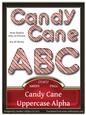 Candy Cane Uppercase Alphabet