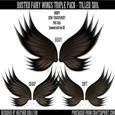 Dr00019 Dusted Fairy Wings Triple Pack - Tilled Soil