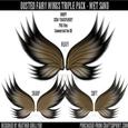 Dr00021 Dusted Fairy Wings Triple Pack - Wet Sand