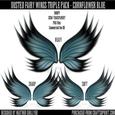 Dr00024 Dusted Fairy Wings Triple Pack - Cornflower Blue