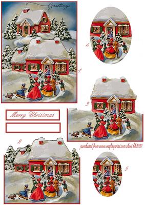 Vintage Christmas Shaped Step by Step