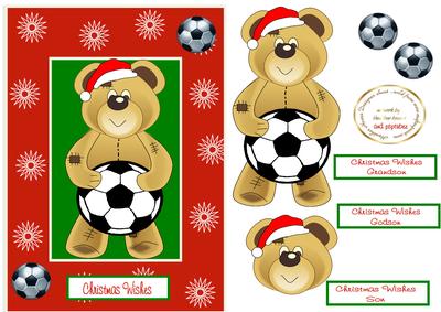 Santa Footie Card