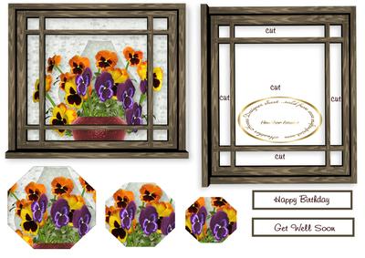 A Window with Pansies