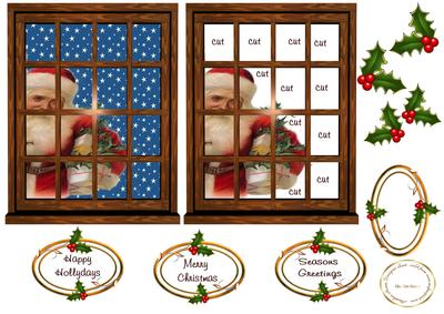Santa Through the Window