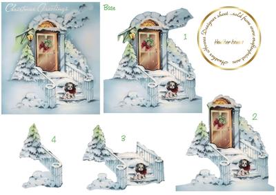 Vintage Doorway Step by Step