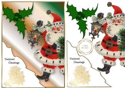 Santa Steps in Vintage