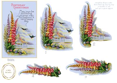 Vintage Floral Irregular Step by Step