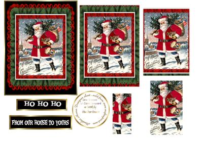 Santa Vintage Pyramid Frilled