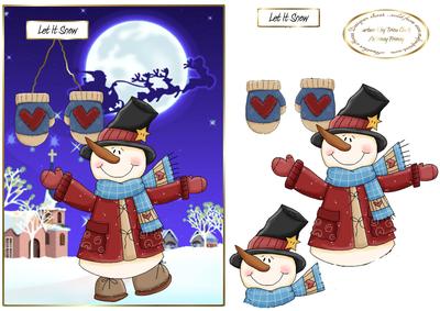 Mittens and Snowman