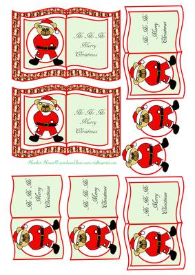 Santa Book Toppers