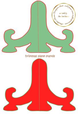Plate Stands Christmas Colours
