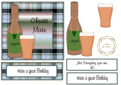 Lager Easel Card