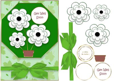 Get Well Scalloped Octagon