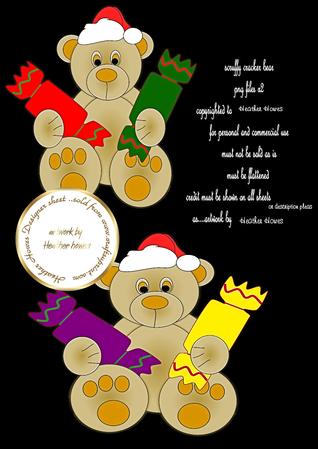 2 Cracker Bears for Christmas