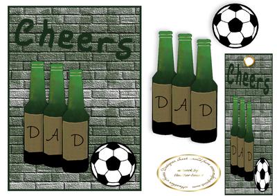 Beer Football and Bookmark