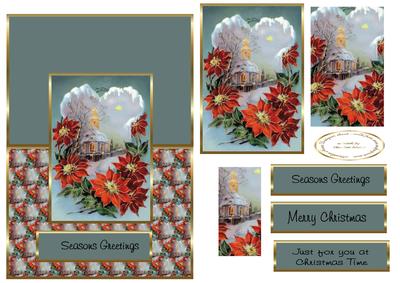 Over the Edge Poinsettia Christmas