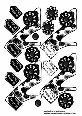 Shoes Black High Heel Toppers