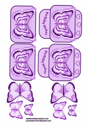 Lilac Butterfly Stacks