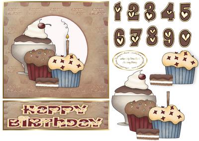 Chocolate Cupcakes Easel