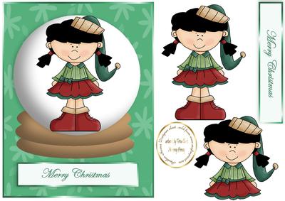 Girl Snow Globe
