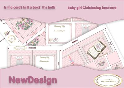 Christening Girl Box/card