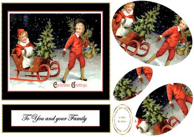 Children Bringing Home the Tree