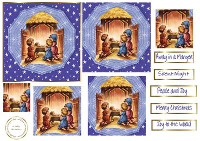 Away in a Manger Pyramid with Sentiments