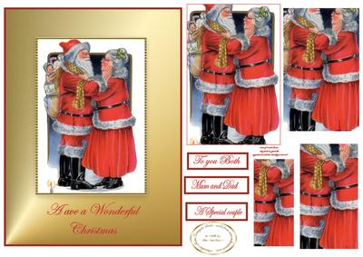Vintage Mr and Mrs Christmas