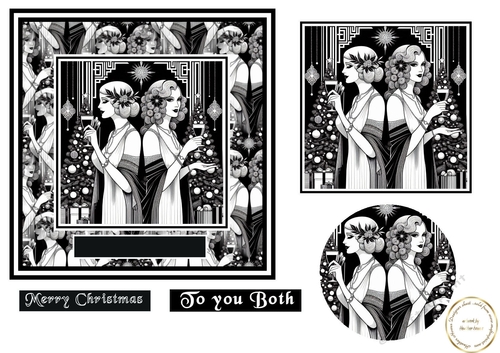 art deco Christmas