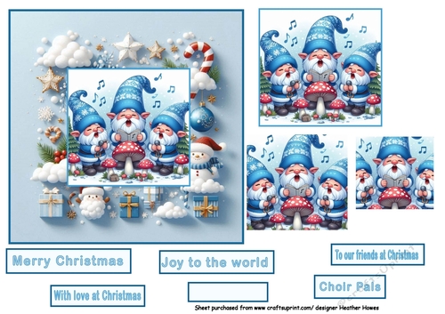 choir gnomes at Christmas
