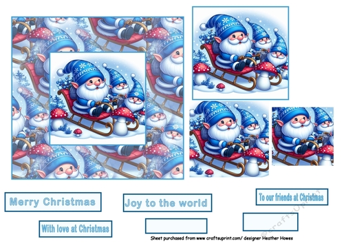 sleigh ride gnomes at Christmas