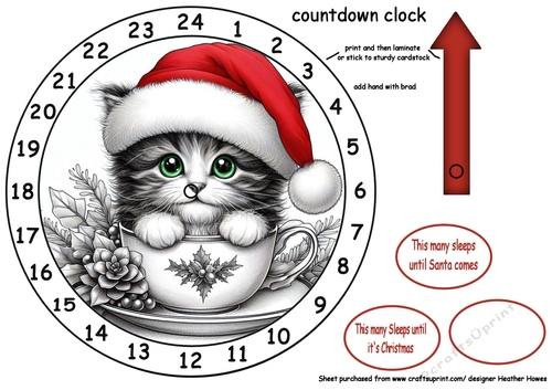 newest advent clocks cat in a tea cup 1