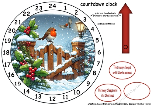 newest advent clocks robin on a gatepost