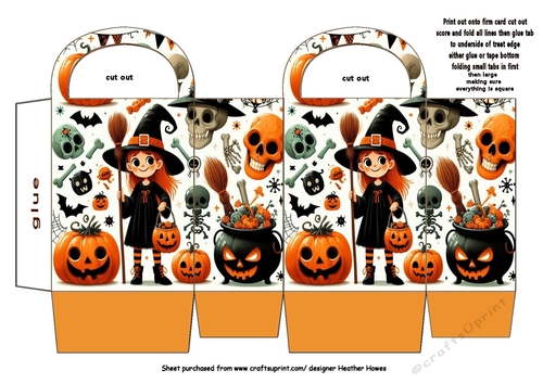 new treat bag/box for halloween 12