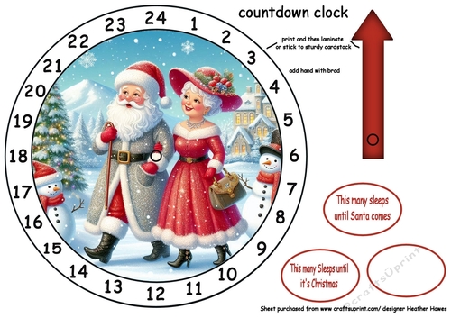 new advent calendar mr and mrs Claus