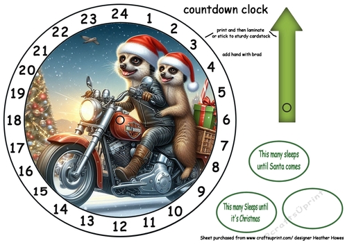 new advent meerkats motorbike 