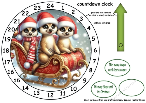 new advent meerkats on a sleigh