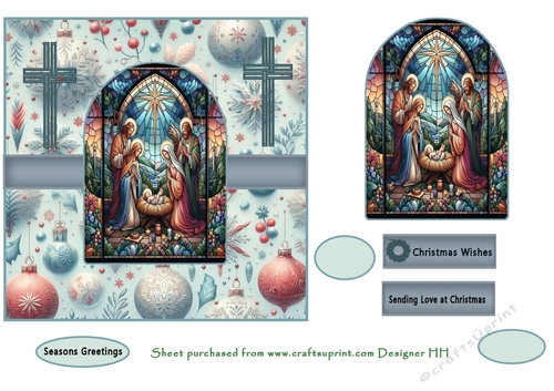 stain glass nativity