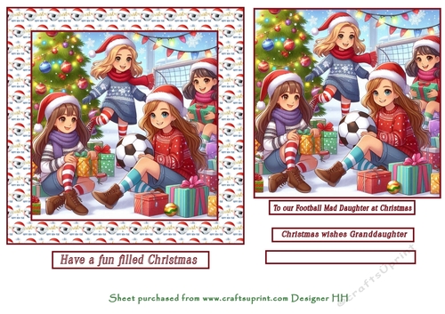 christmas girls football