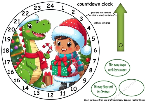 advent clock dinosaurs 3